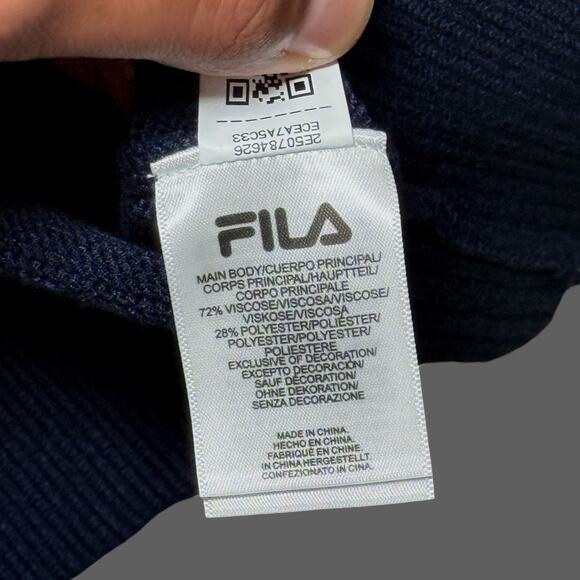 Fila Casa Baseline Cardigan Navy Blue Size Men XL NWT $150 MSRP Unisex - Picture 5 of 9